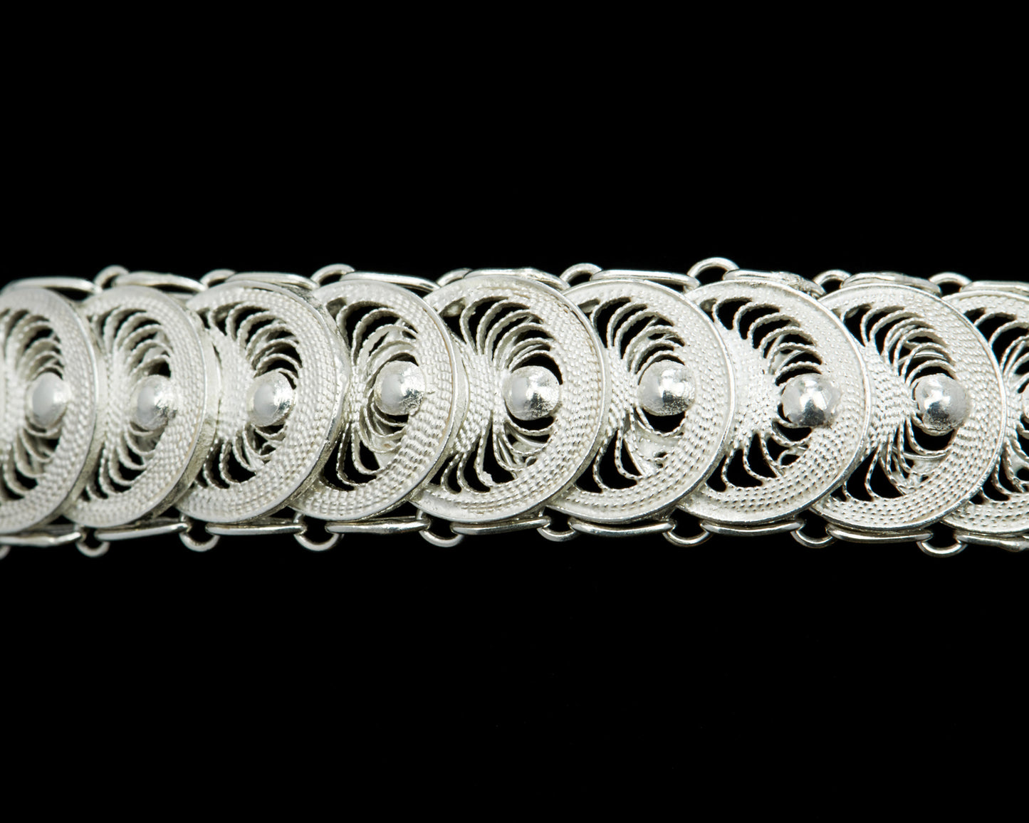 Silber Armkette Fischschuppen Telkari