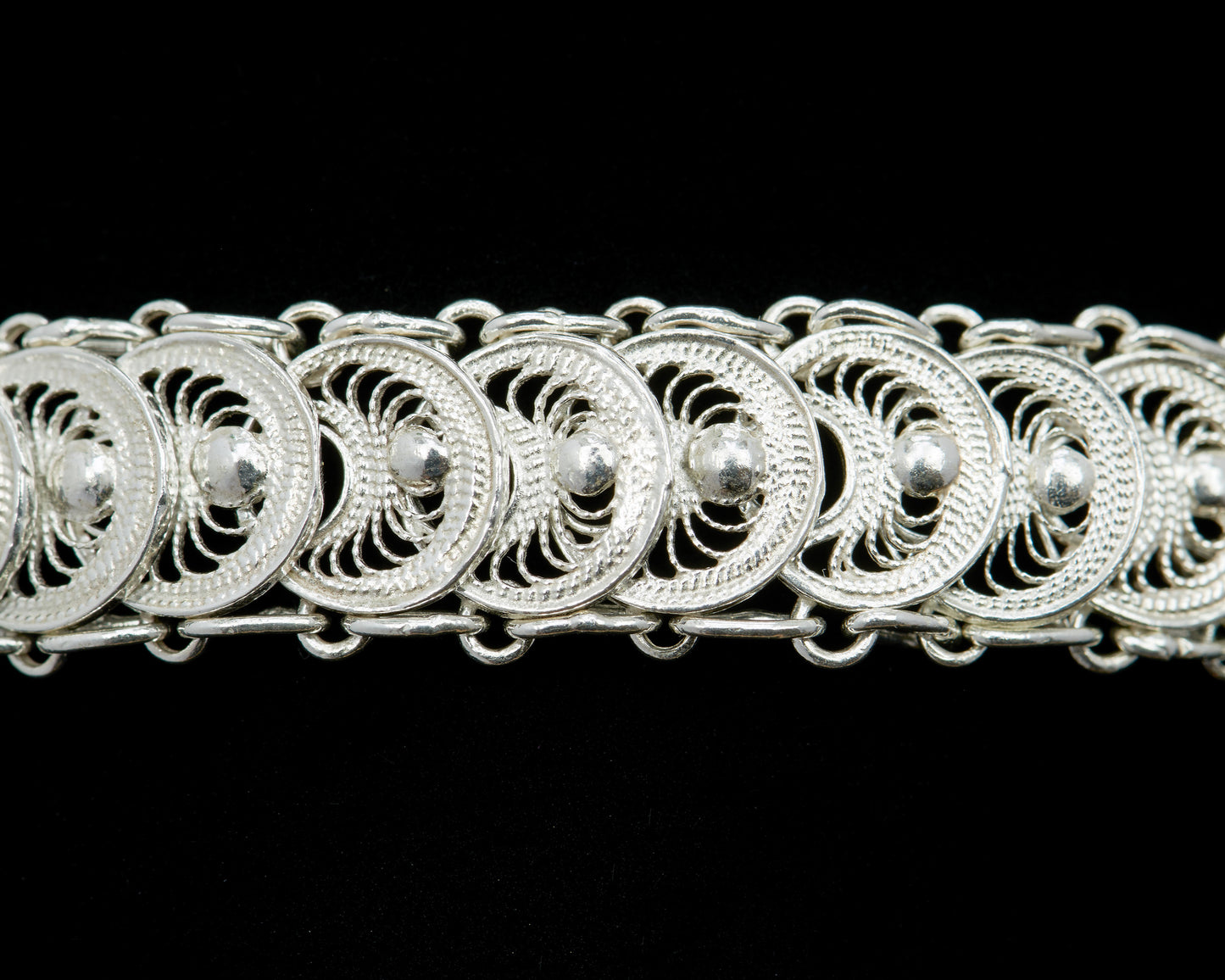 Silber Armkette Fischschuppen Telkari
