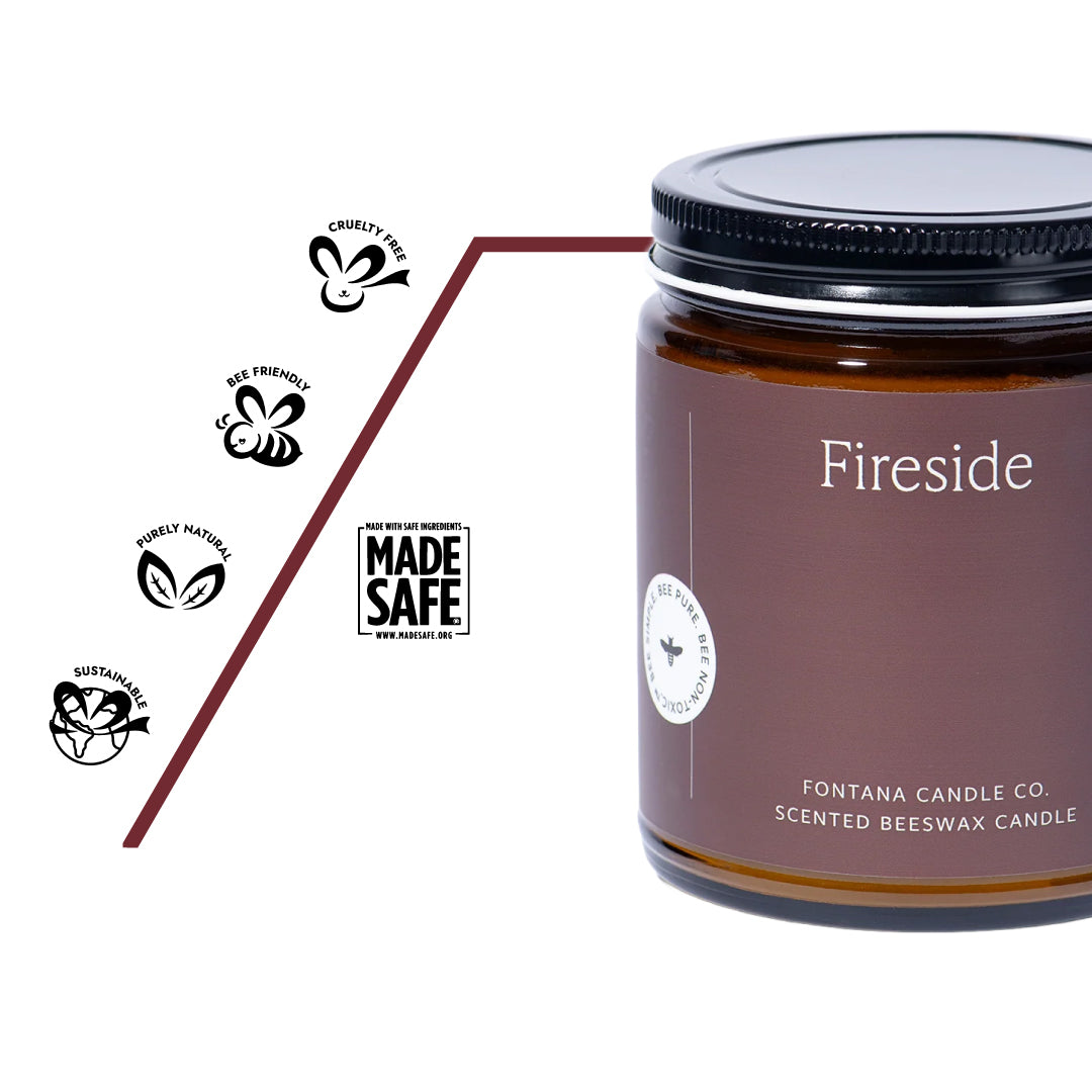 Fireside Duftkerze Made Safe®‑Zertifiziert für schadstofffreie, natürliche Inhaltsstoffe