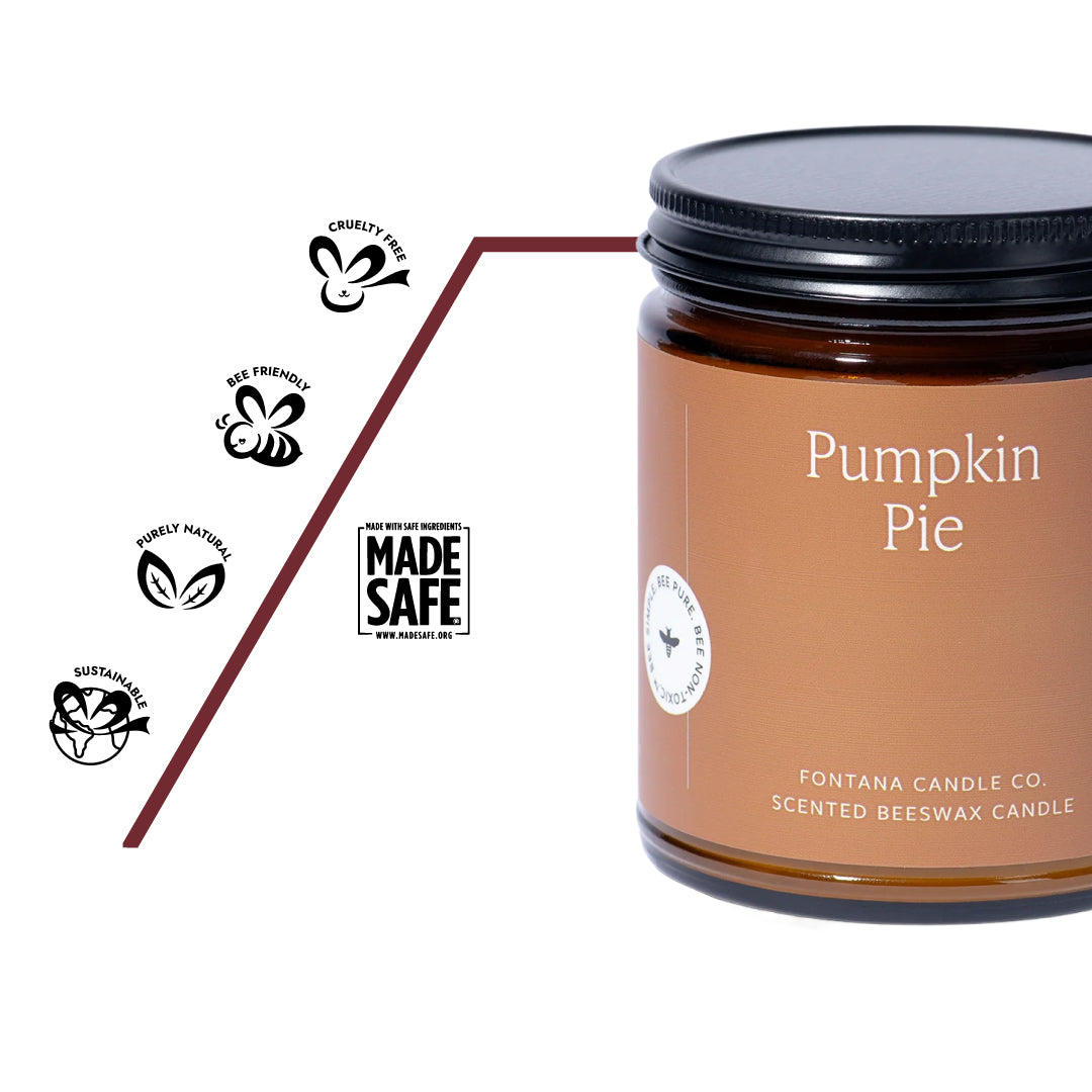 Pumpkin Pie Made Safe®‑Zertifizierte Duftkerze fuer non-toxic und schadstofffreie Inhaltsstoffe