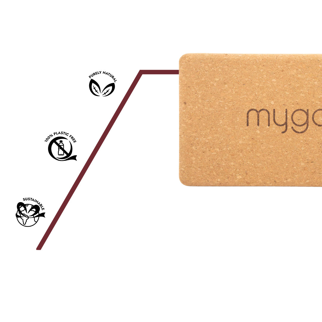 Kork Yoga-Block, Large