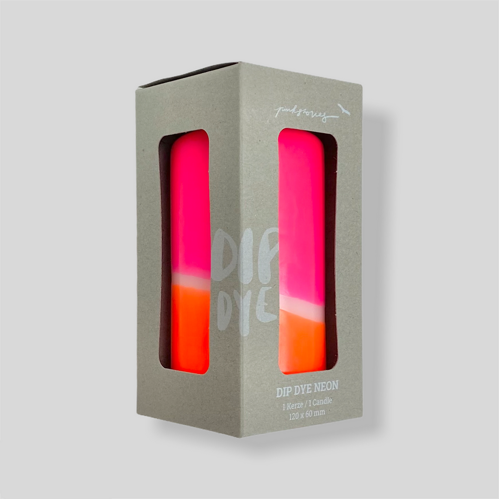Kerze Dip Dye Neon - Pink Unicorn