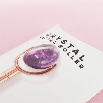 Gua Sha Face Roll-On - Amethyst & Rosenquarz