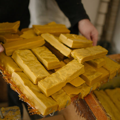 Säulen-Bienenwachskerze – klein & mittel