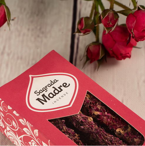 Räucherstäbchen Rose & Weihrauch