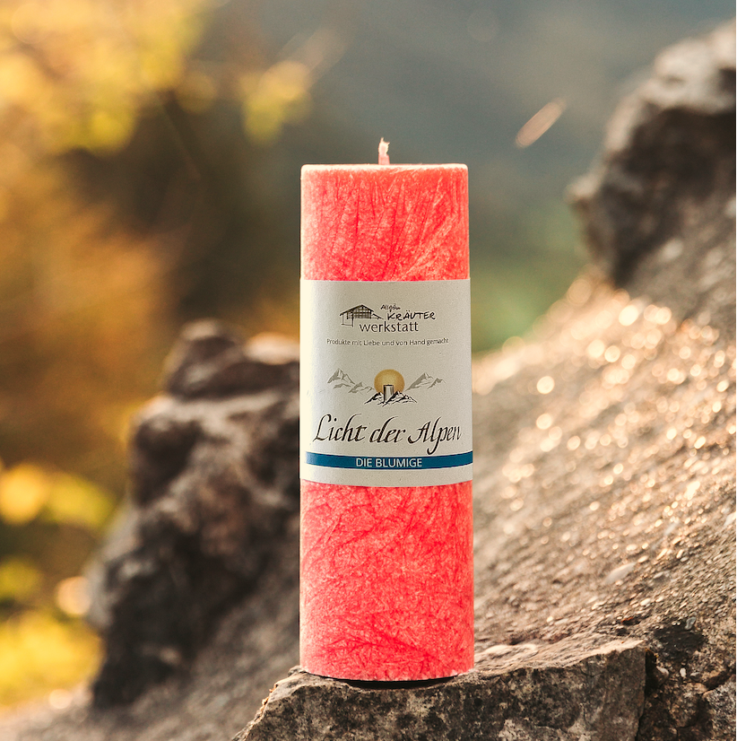 Aromakerze Licht der Alpen - Die Blumige