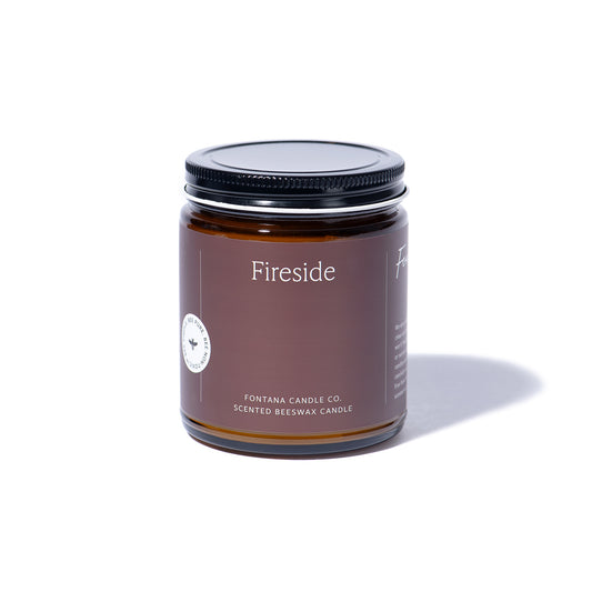 Fireside Duftkerze aus Bienenwachs und Kokosöl, aromakerze schadstofffrei mit ätherischen Ölen