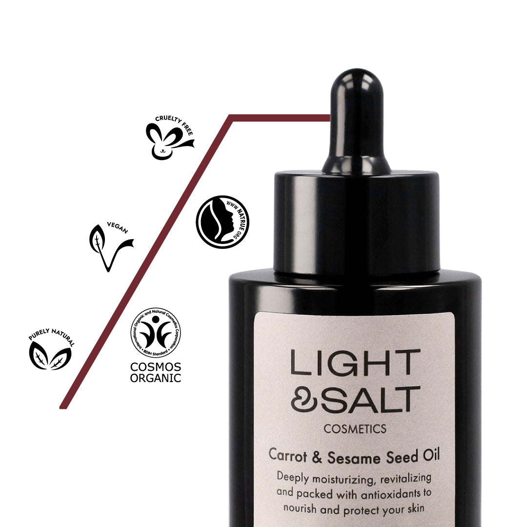 Bio Hagebuttenkernöl – kaltgepresst, 100% biologisch, COSMOS Organic zertifiziert, vegan und cruelty-free.