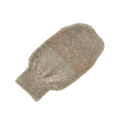 Natürliches Peeling für straffe Hautpflege mit  Bio Baumwolle, Bio Leinen und Kupfer.
