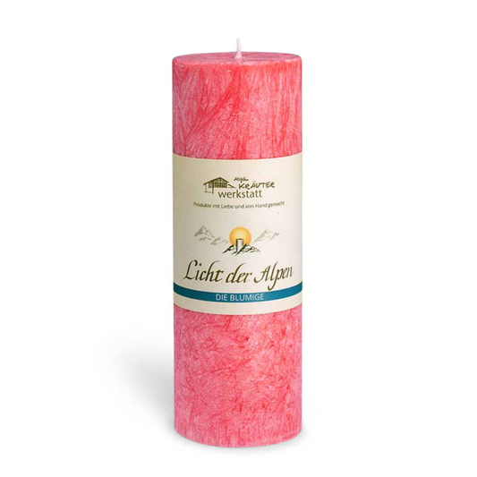 Aromakerze Licht der Alpen - Die Blumige
