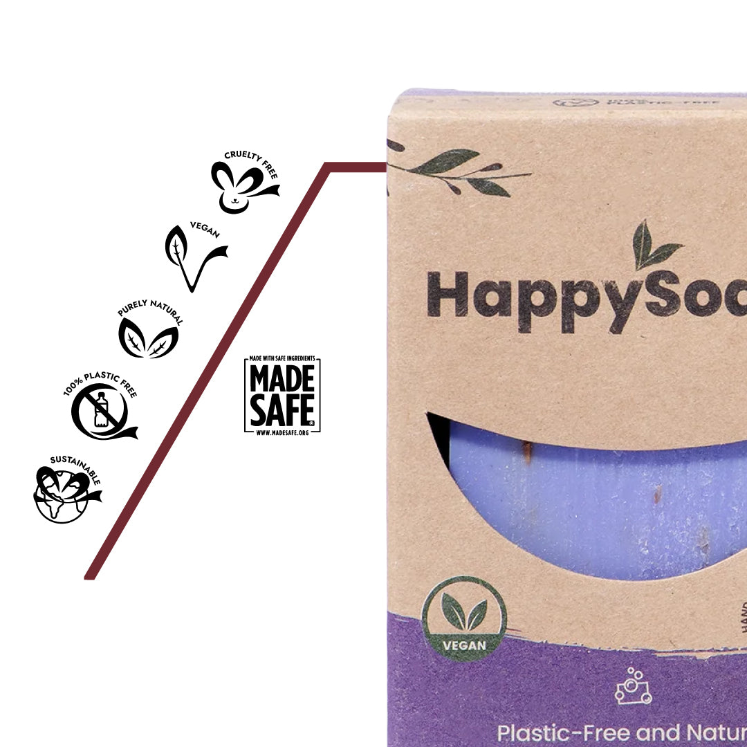 Zero-Waste-Körperpflege – Lavendel Seifenbar ideal für umweltbewusste, nachhaltige Pflege zuhause oder unterwegs.