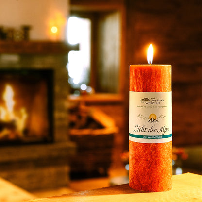 Aromakerze Licht der Alpen - Die  Wärmende