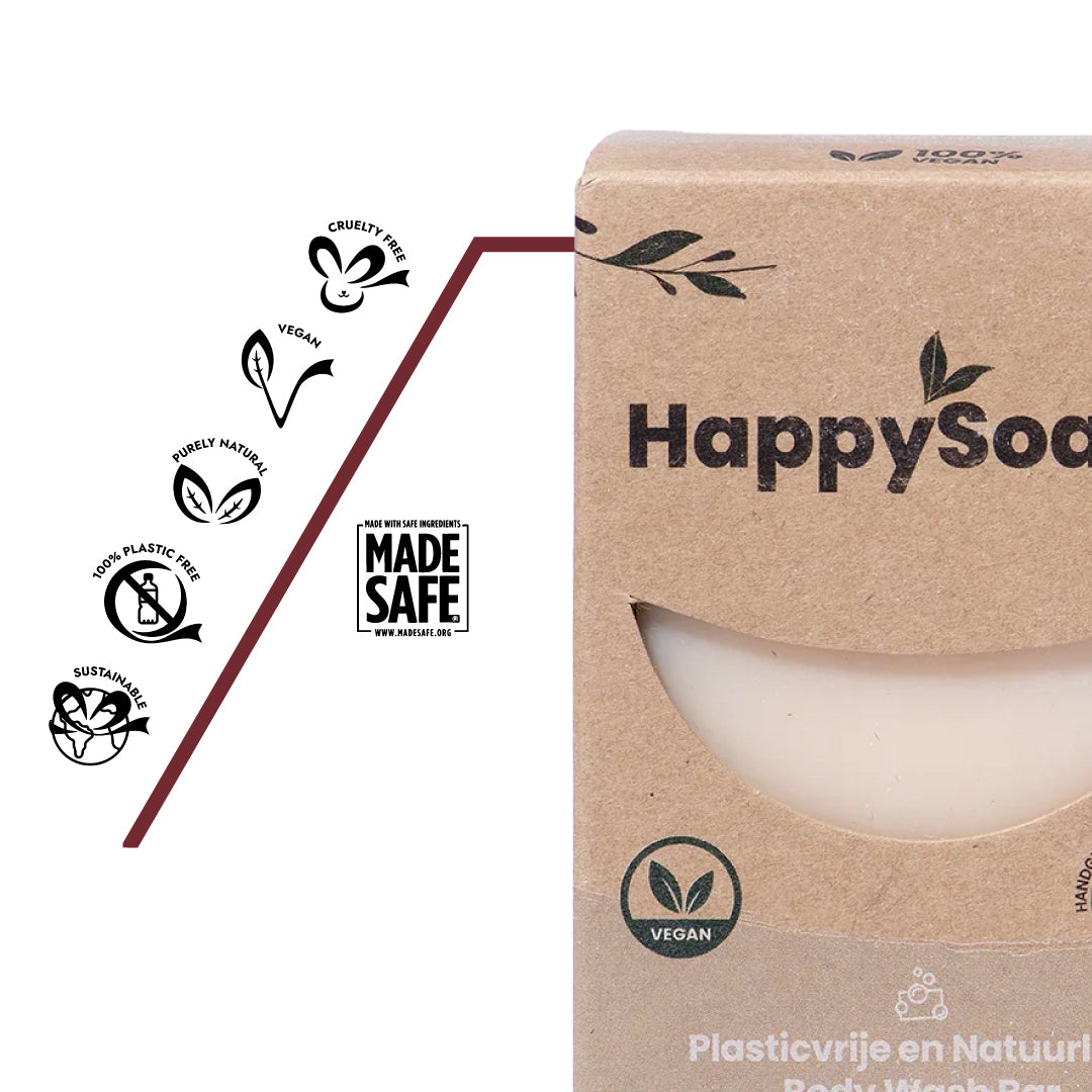 Plastikfreie feste Seife – ersetzt bis zu drei herkömmliche Shampoo-Flaschen, spart Wasser, Müll und CO₂.