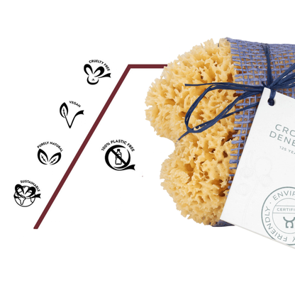 Naturschwamm, frei von Plastik oder synthetischen Zusätzen. vegan und nachhaltig im Naturshop 
