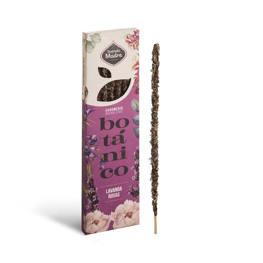 Handgerollte Weihrauch-Lavendelrose-Räucherstäbchen, 23 cm, vegan und traditionell hergestellt 