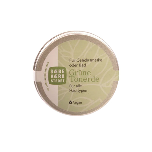 Grüne Tonerde als feines Bio-Mineralpulver zur sanften Mineralisierung für alle Hauttypen.