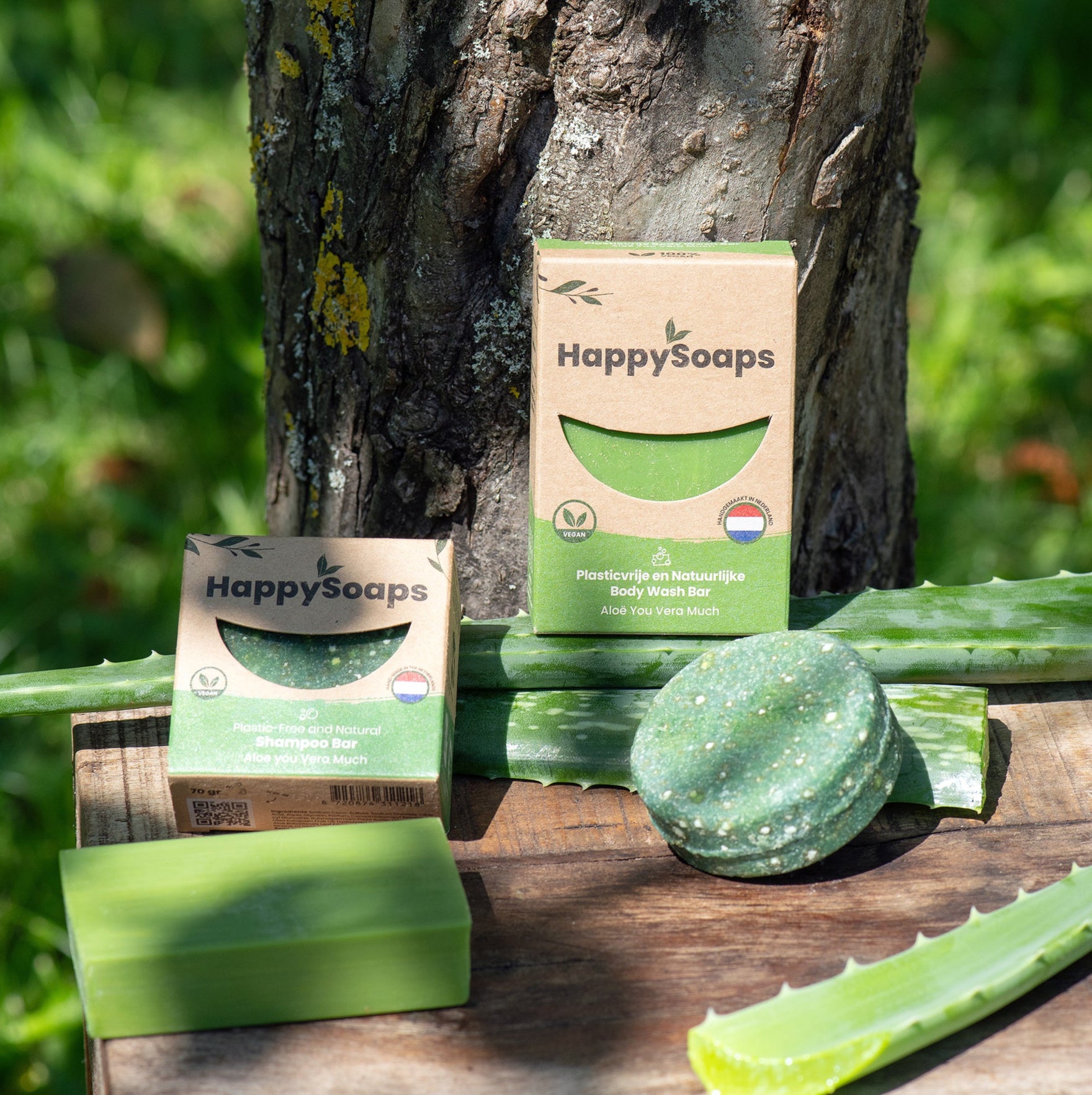 Nachhaltige Aloe Vera Seifen – handgefertigt, plastikfrei verpackt und biologisch abbaubar für umweltbewusste Haarpflege.