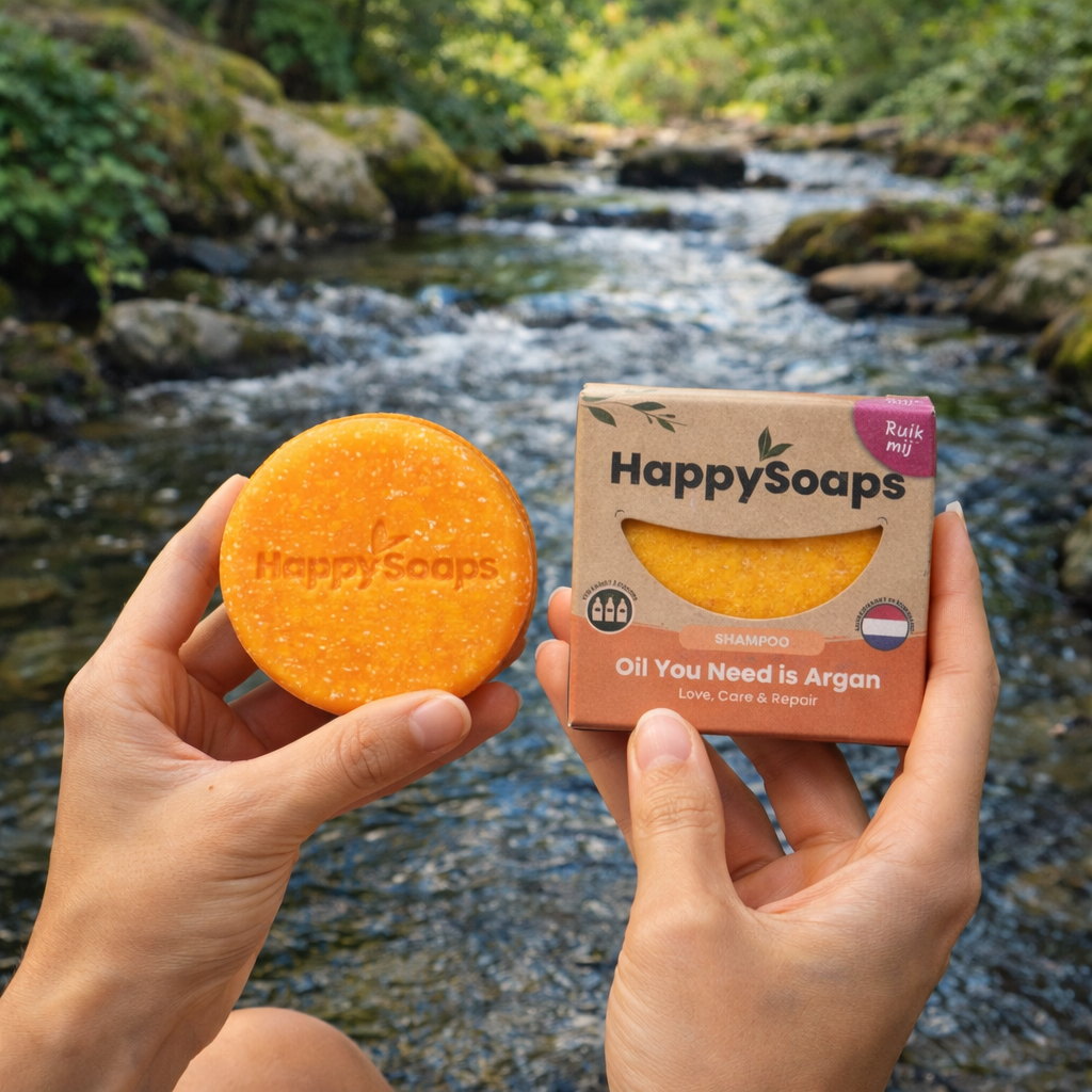 Sanfte Haarwäsche für Mensch und Umwelt. Vegan, plastikfrei mit pflegenden Ölen für Haarwäsche.