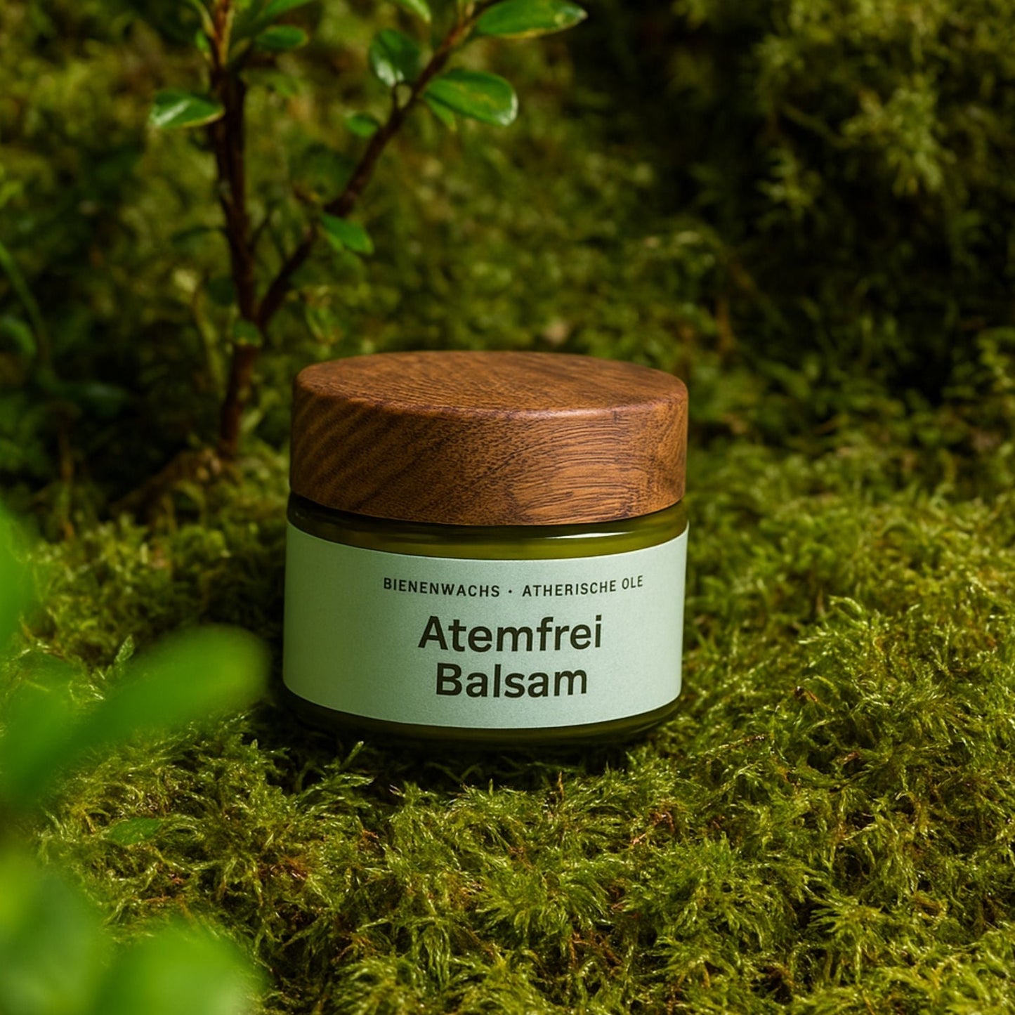 Bio Balsam mit ätherischen Ölen aus Eukalyptus, Edeltanne, Lavendel und Niaouli – befreiend und ausgleichend.