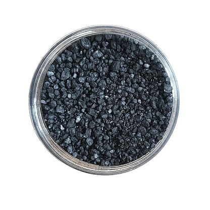 Frontansicht der Basischen Badesalzmischung mit Aktivkohle, naturrein, pflegend und detox-fördernd