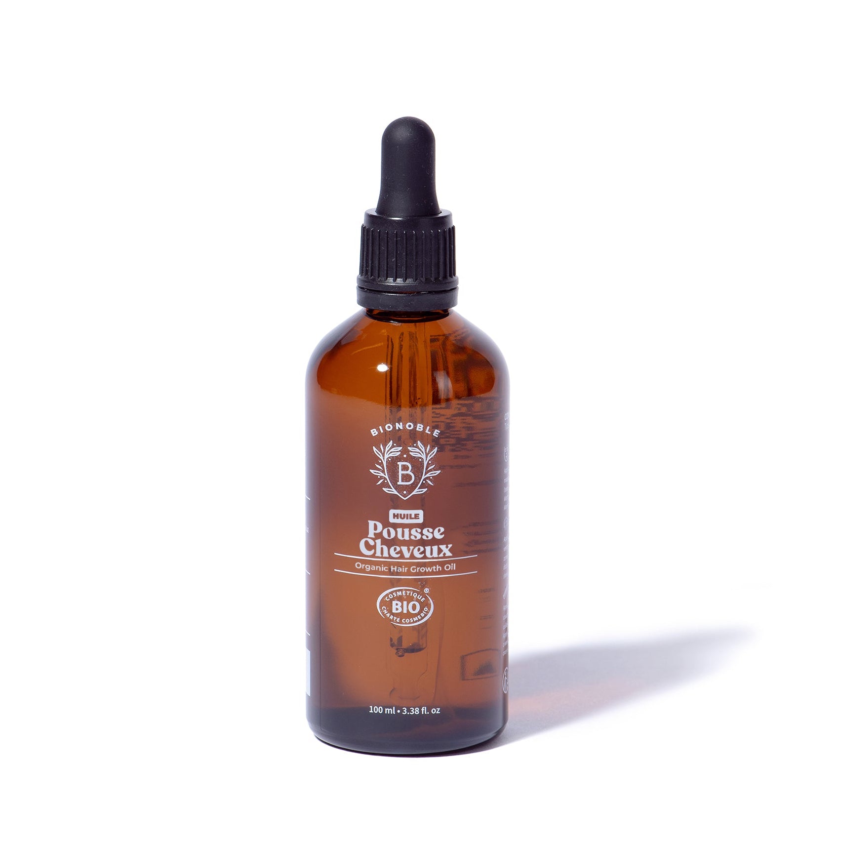 Bio-Haarwachstumsöl in Glasflasche – 13 natürliche Pflanzenöle, COSMOS ORGANIC zertifiziert, für gesundes Haarwachstum, Kopfhaut und Bartpflege