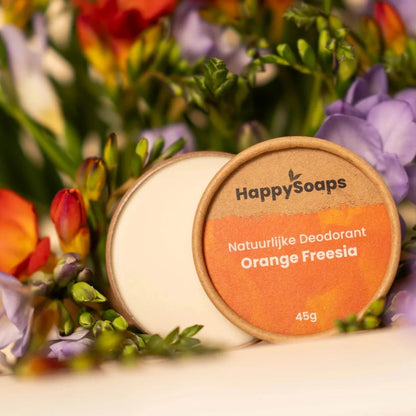 Handgemachtes Orange & Freesia Deo – sorgt für frisches, blumig-fruchtiges Hautgefühl den ganzen Tag.