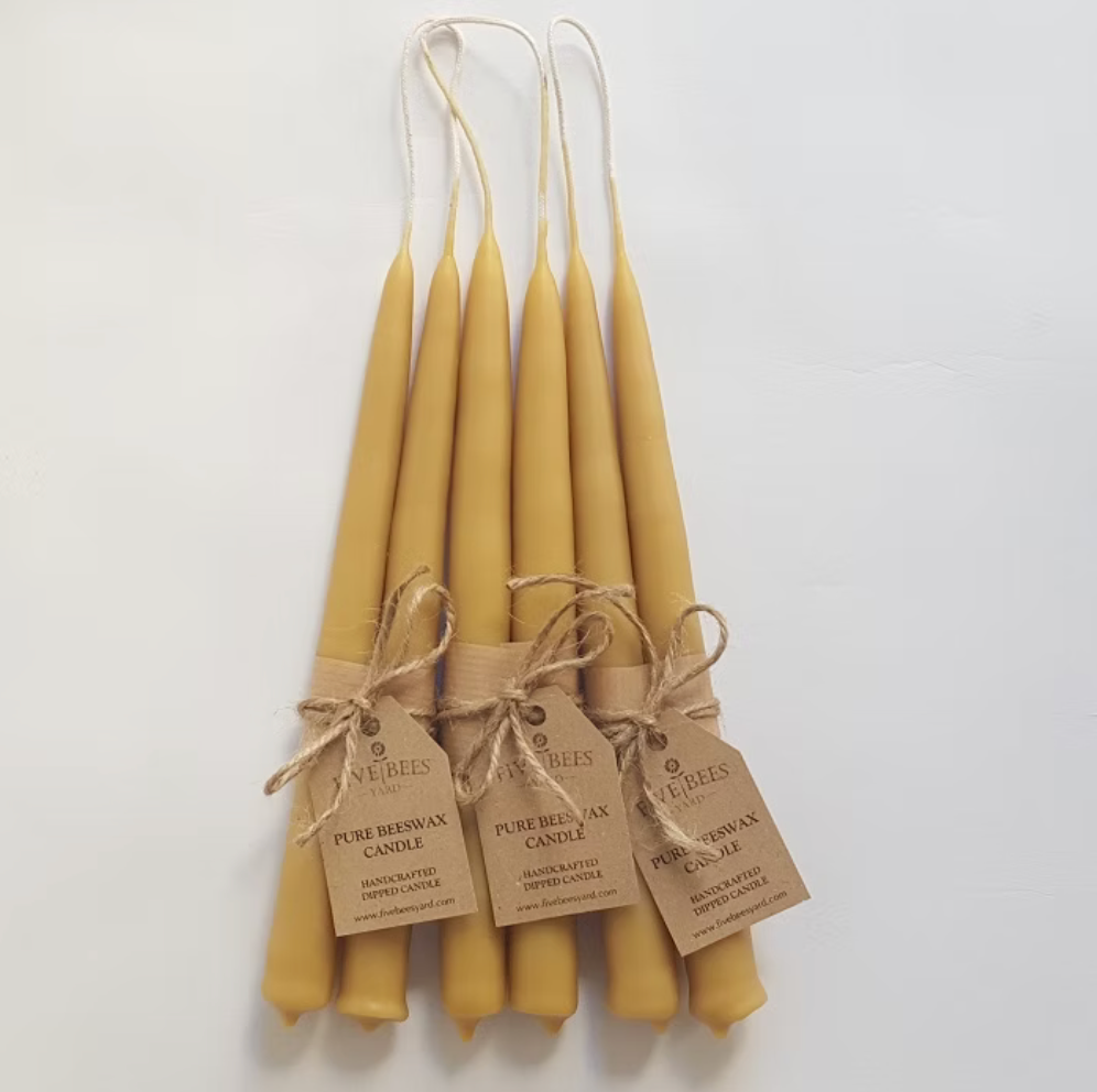 Reiner Baumwolldocht für sauberes, ruhiges Abbrennen der Dinnerkerzen aus Bienenwachs