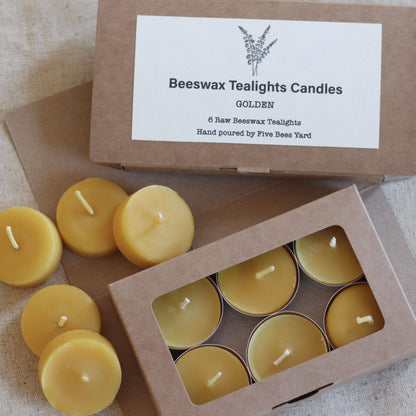Bienenwachs-Teelichter - Natürliches Geschenkset