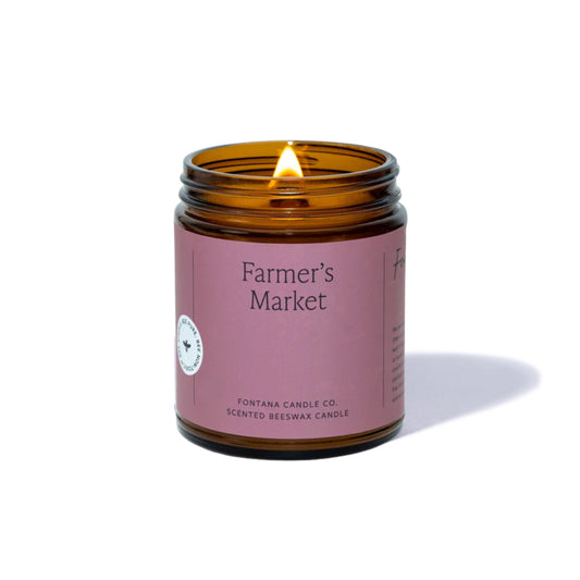 Farmers Market Duftkerze aus Bienenwachs und Kokosoel, aromakerze non-toxic mit ätherischen Oelen