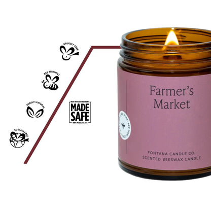 Farmers Market Duftkerze Made Safe®‑Zertifiziert fuer natuerliche, non-toxic Inhaltsstoffe