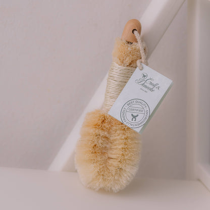 Körperbürste aus Sisal (mit Griff)