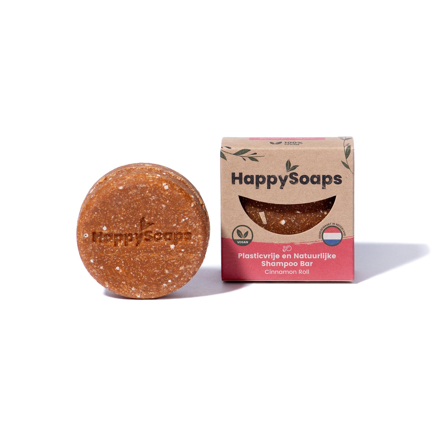 Cinnamon Roll Shampoo Seife – vegane, handgemachte Shampoo-Bar mit Sheabutter, Olivenöl, Zimtöl und Quinoa für pflegendes Haar.