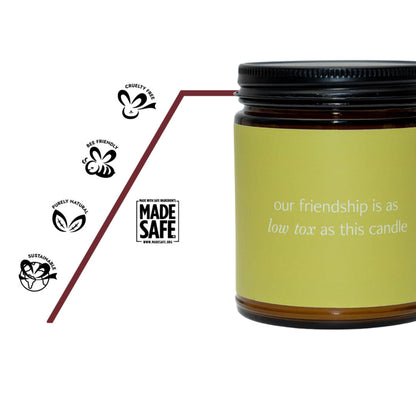 Low Tox Friendship Duftkerze Made Safe®‑Zertifiziert für natürliche, non-toxic Inhaltsstoffe