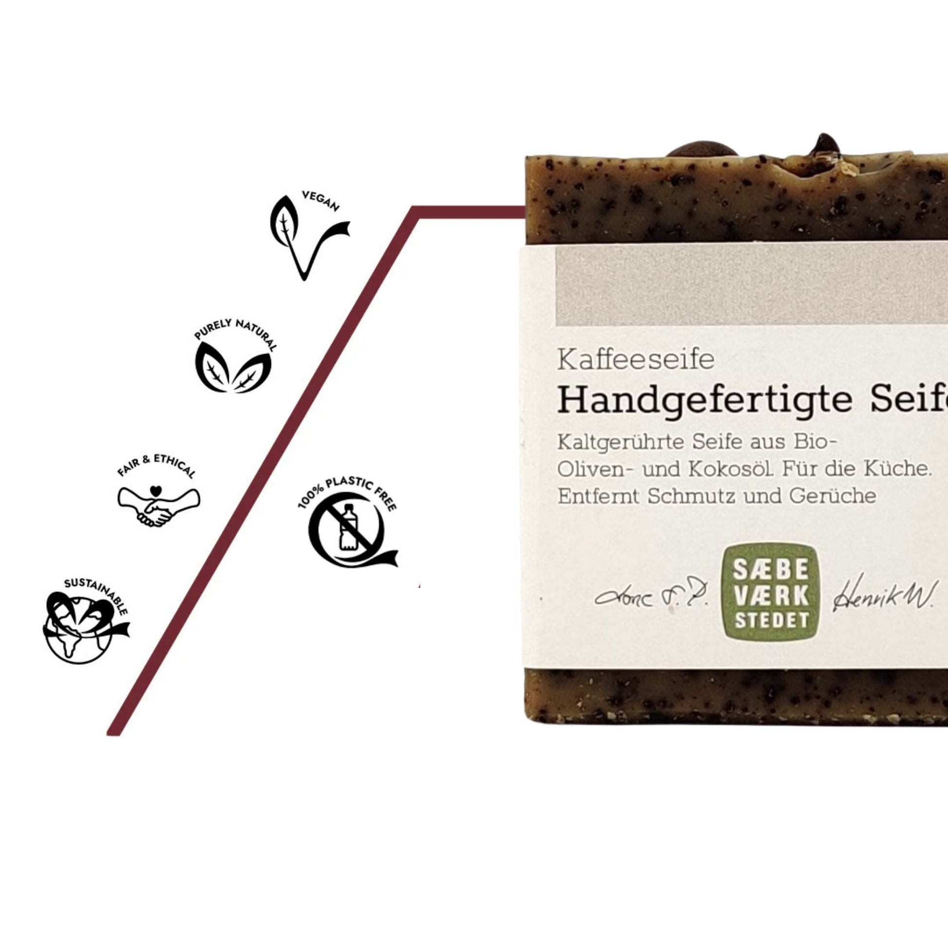Naturreine Bio Seife. Vegan, plastikfrei aus natürlichen Zutaten.