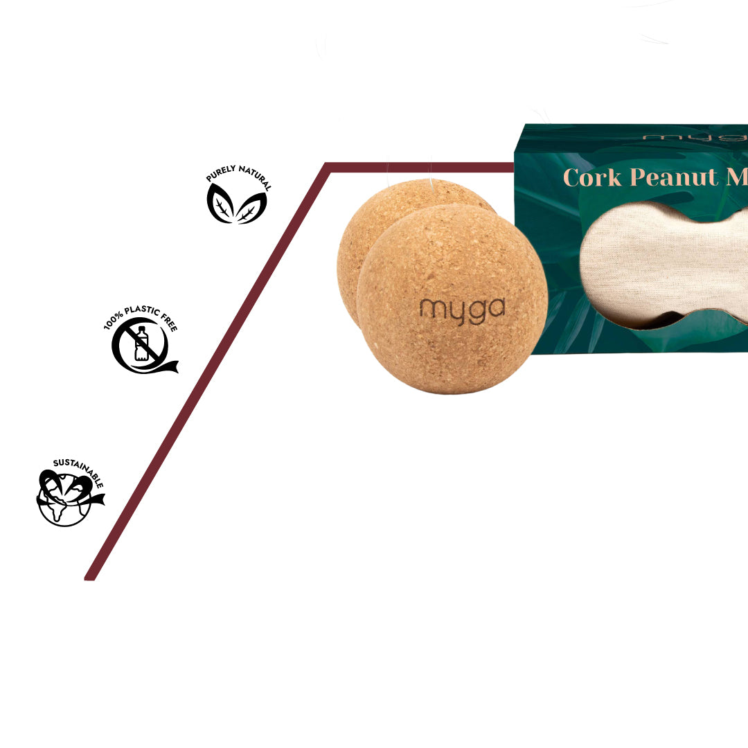 Korkmassage Erdnuss zur Faszienmassage und Muskelentspannung