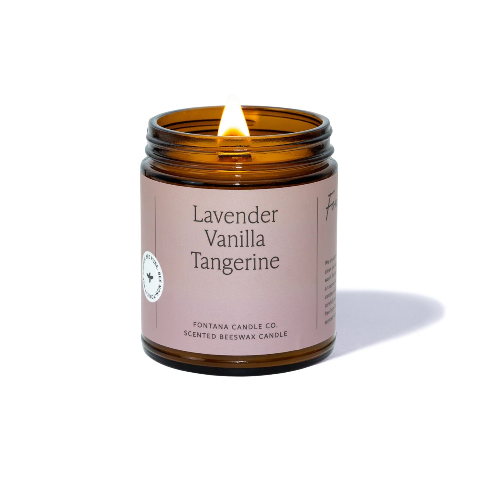 Lavender Vanilla Tangerine Duftkerze aus Bienenwachs und Kokosoel, aromakerze non-toxic mit ätherischen Oelen