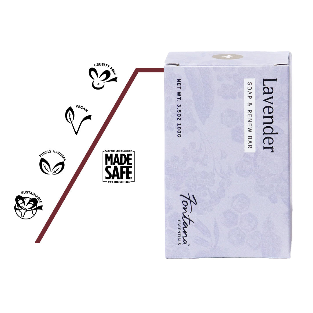 Übersicht der Inhaltsstoffe &. Zertifikate der Bio Seife Lavendelblüten – ätherisches Lavandinöl aus der Provence, pflanzliche Tenside, Glycerin und Sorbitol.