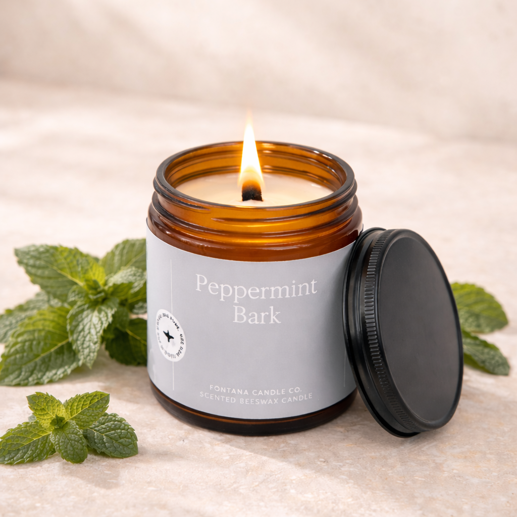 Peppermint Vanille Aroma Kerze, MADE SAFE zertifiziert, natürlich, ungiftig, frei von Paraffin, sicher für Zuhause.