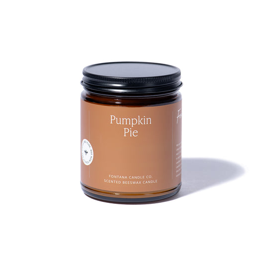 Pumpkin Pie Duftkerze aus Bienenwachs und Kokosoel, aromakerze non-toxic mit ätherischen Oelen