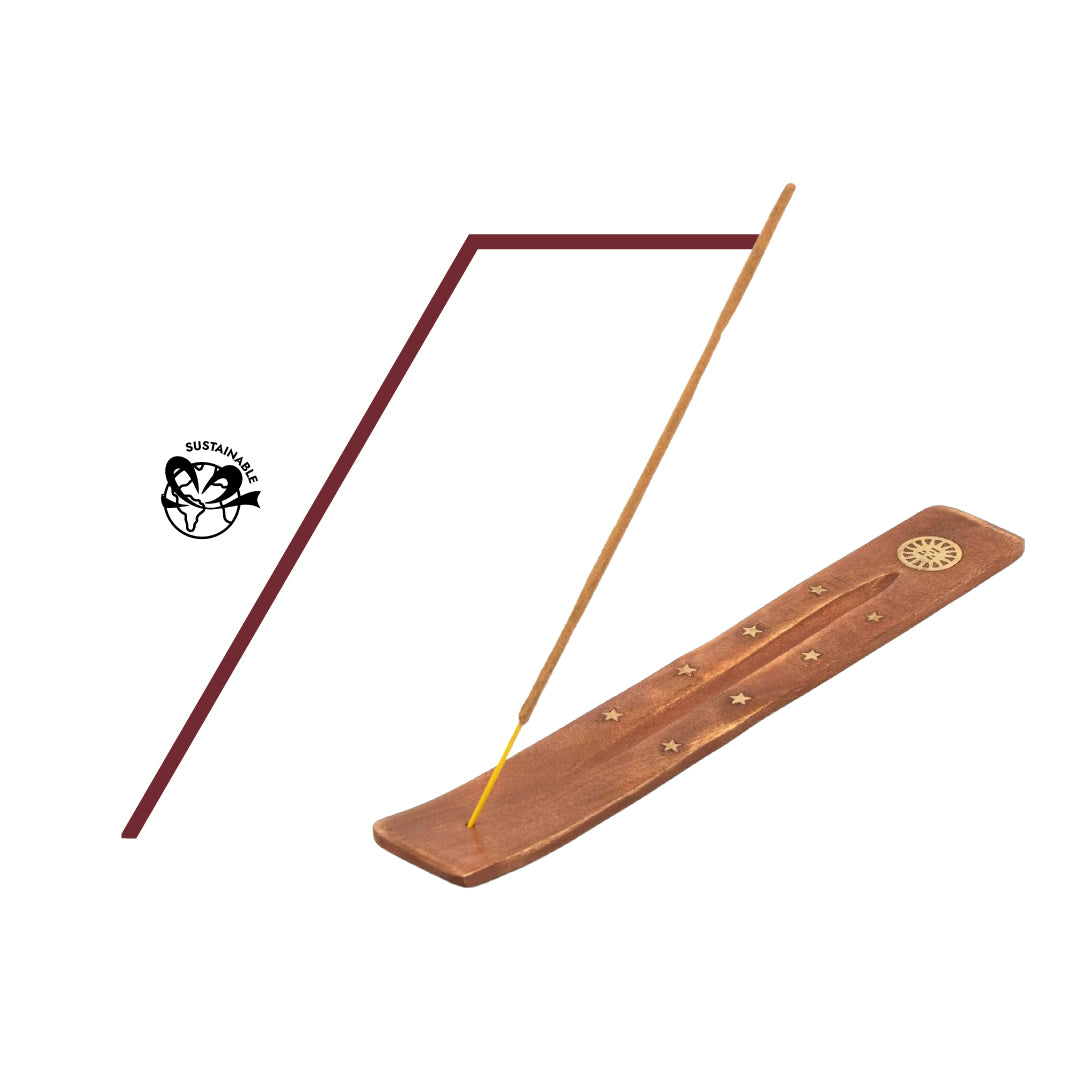 Räucherstäbchenhalter als symbolisches Accessoire für Achtsamkeit und Meditation