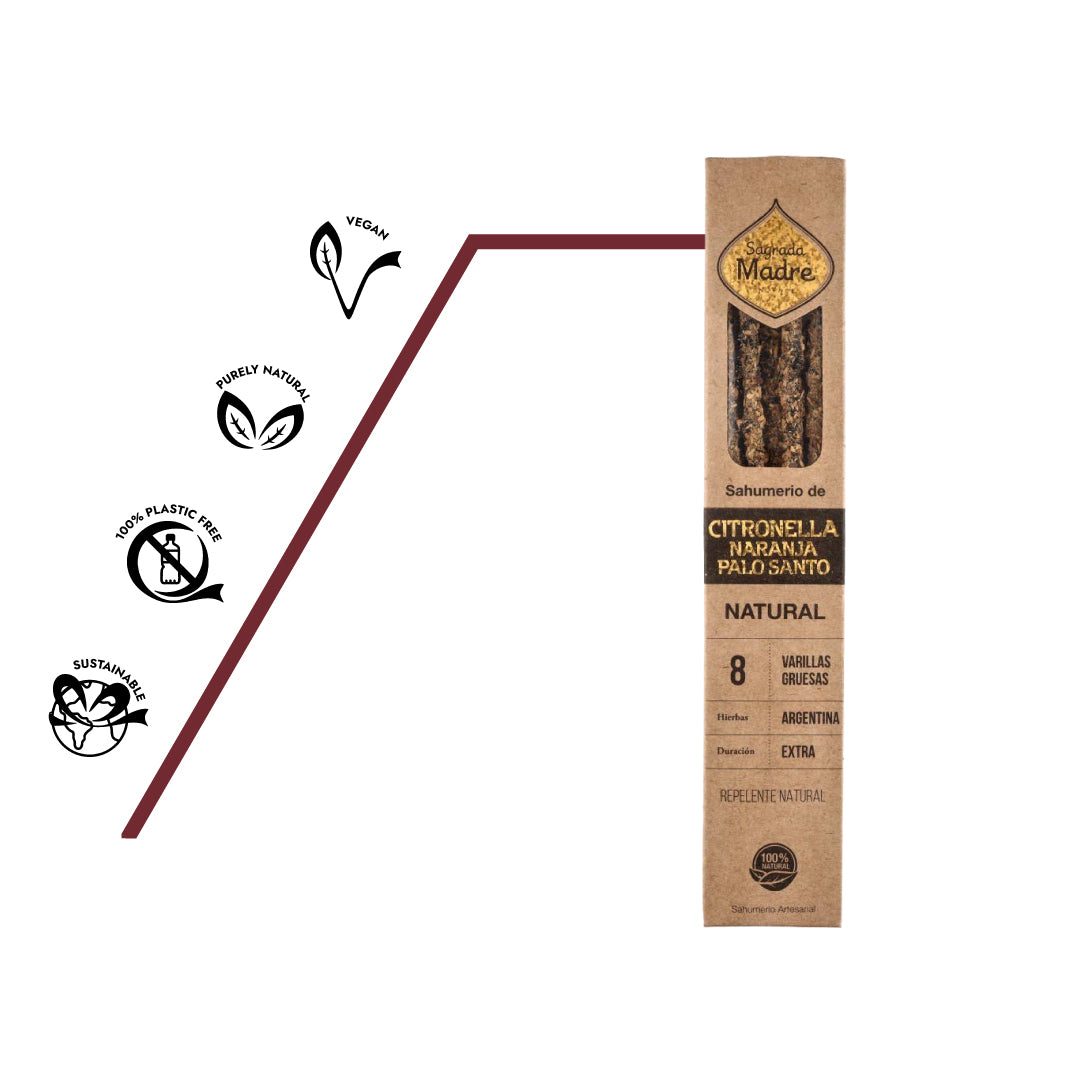 100 % vegane Räucherstäbchen, frei von Kinderarbeit, synthetischen Zusätzen oder Duftstoffen. nachhaltig & naturreines Raumklima genießen.