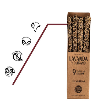 Schonend an der Sonne getrocknete Räucherstäbchen aus ökologischer, veganer Rezeptur