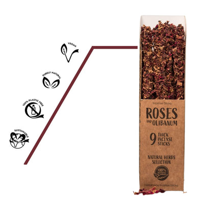 Blumiger Rosenduft verschmilzt mit harziger Weihrauchnote – klärt Räume und zieht positive Energien an