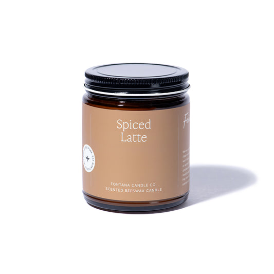 Spiced Latte Duftkerze aus Bienenwachs und Kokosoel, aromakerze non-toxic mit ätherischen Ölen