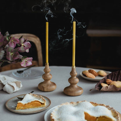 Skulpturaler Kerzenhalter für Tisch, Fensterbank oder Altar, reduziert und elegant