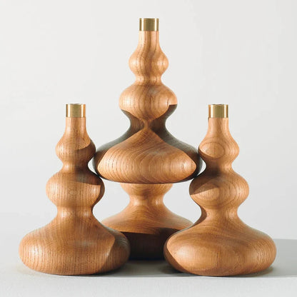 Nachhaltiger TREE Kerzenhalter aus Naturholz, handgefertigt und umweltfreundlich