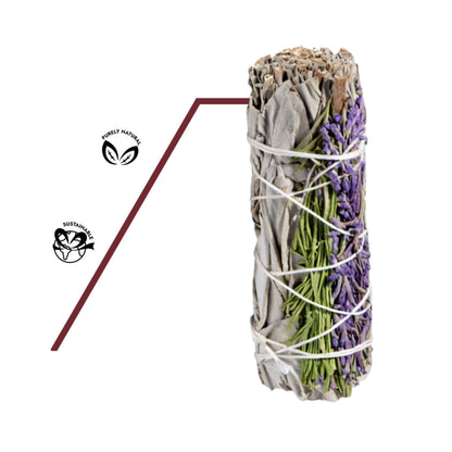 Raeucherbuendel aus nachhaltig biologisch angebauten Kraeutern zur sanften energetischen Reinigung von Raeumen und Aura.