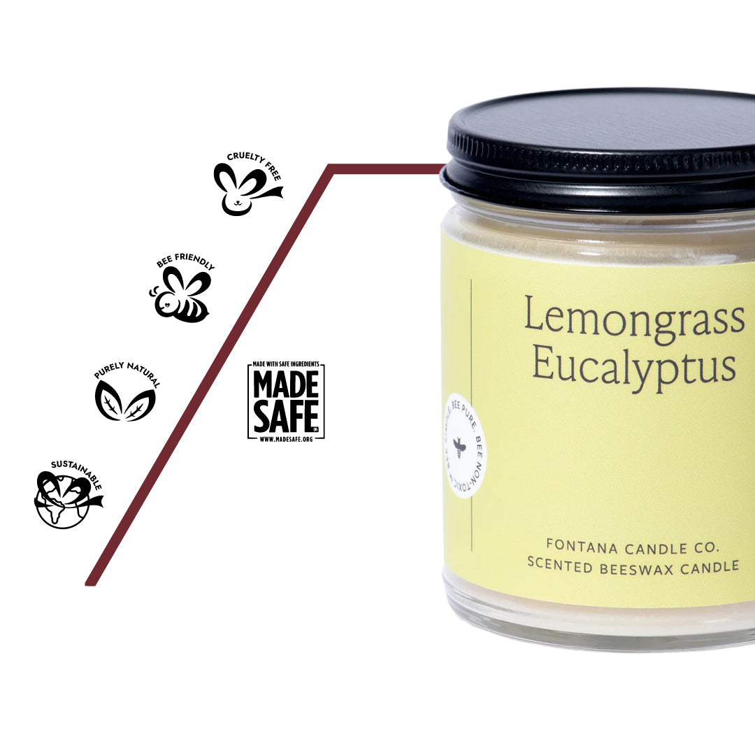 Zitronengras Eukalyptus - Ätherische Duftkerze