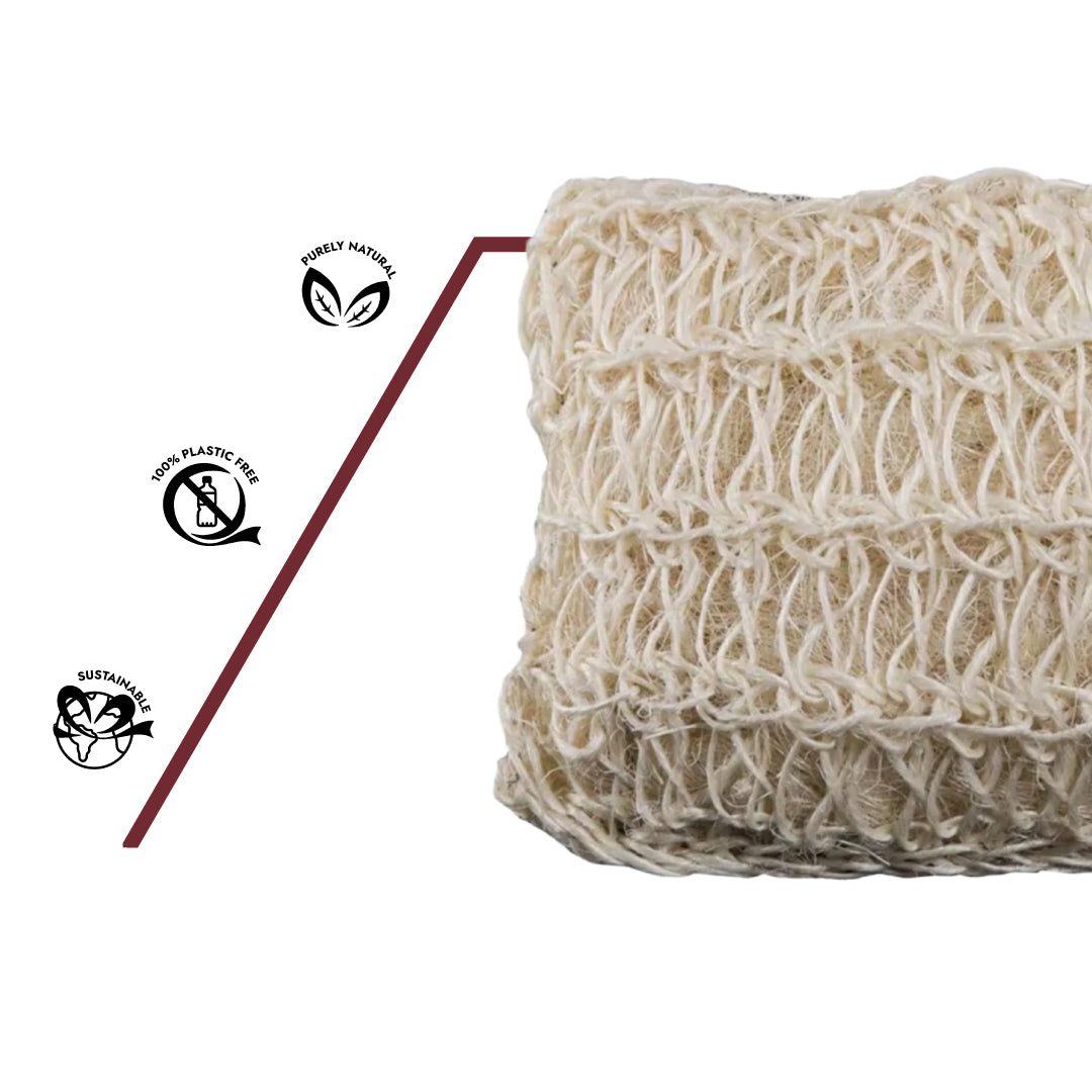 Sisal Peeling Handschuh