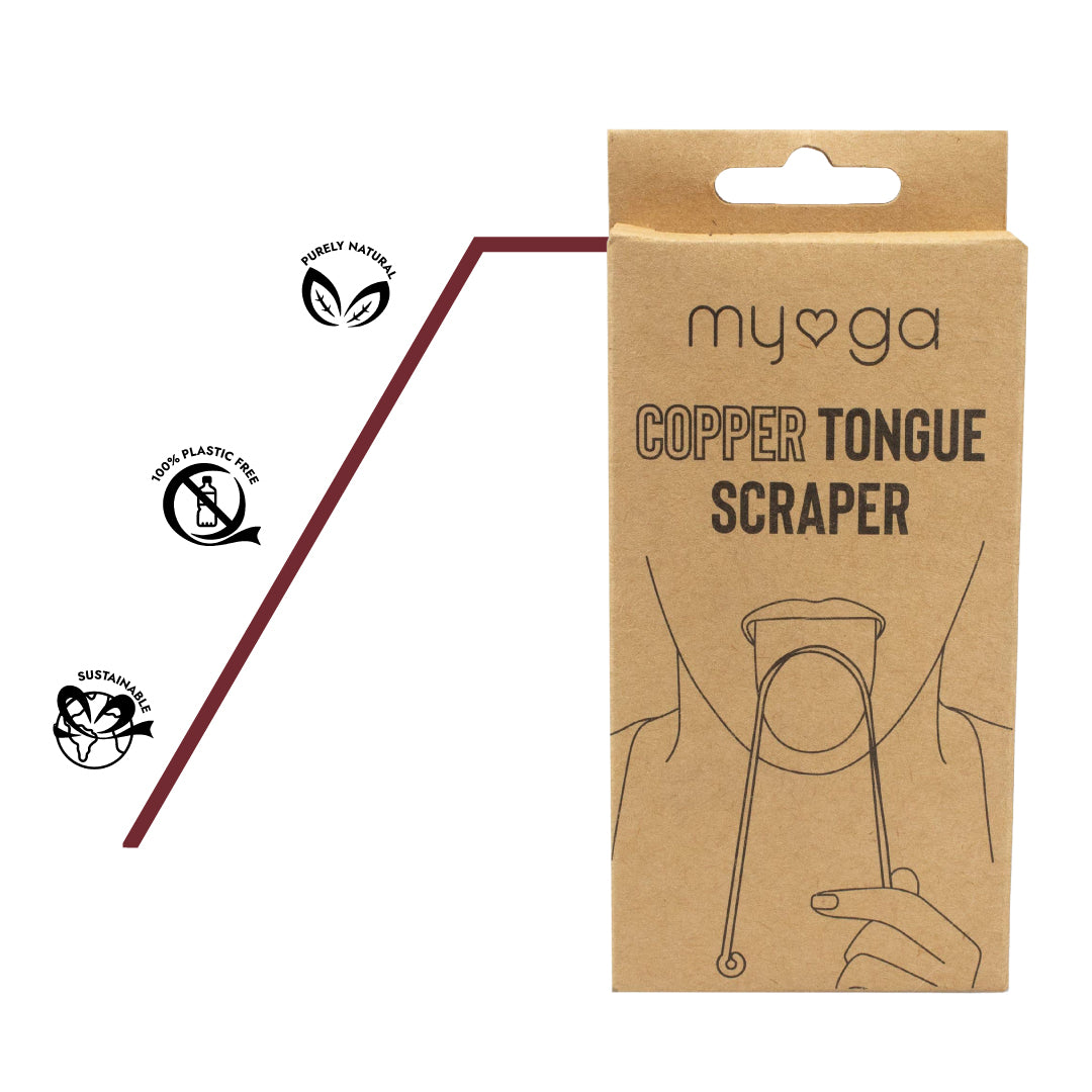 Kupfer Zungenschaber zur täglichen Detox-Routine für Mund und Darm